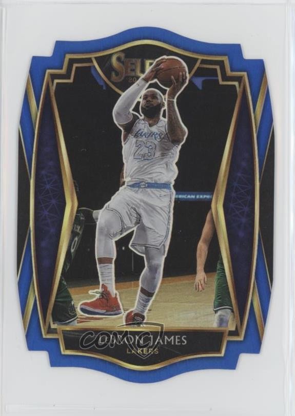 2020 Panini Select Premier Level Blue Prizm Die-Cut /249 LeBron James #113 z7j