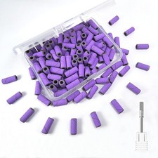 Small Sanding Bands Nail Drill Bits, Corfulra 150 Fine Grit Nail File Sanding...