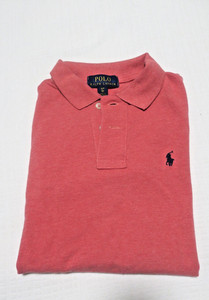 Polo Ralph Lauren Boys Polo Shirt Size S (8) Red/Pink