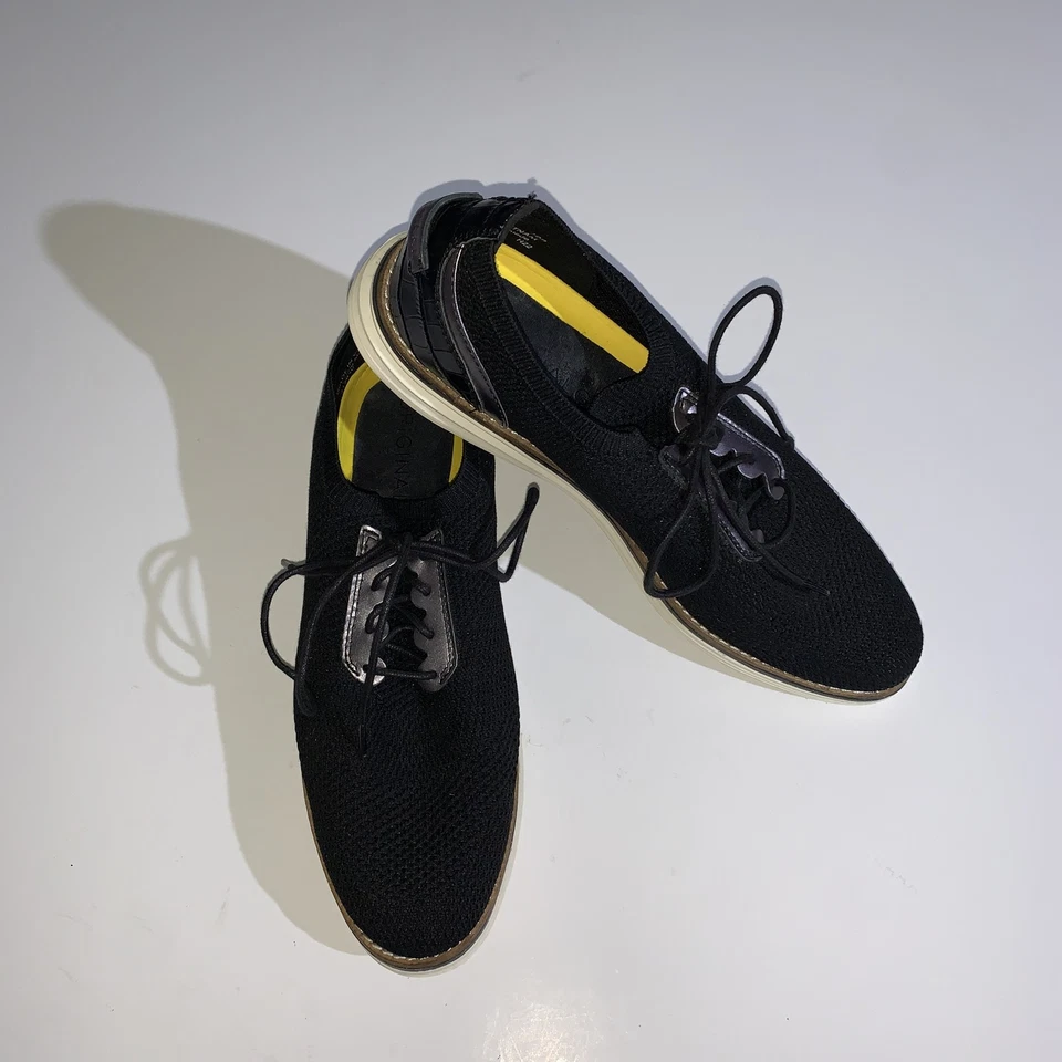 Cole Haan Shoes Women's 10 Original Grand Meridian Oxford Black Knit Stitchlite - Image 2 of 4