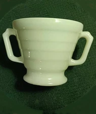 SUGAR BOWL Pastel GREEN by Hazel-Atlas Moderntone Platonite 3 in. N.O.S.