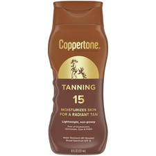 Tanning Sunscreen Lotion, Broad Spectrum SPF 15 Sunscreen, 8 Fl Oz