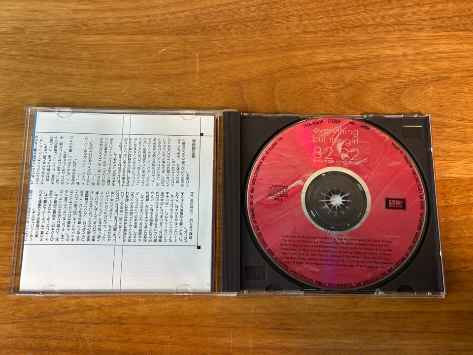 Everything But The Girl – 82–92 Essence and Rare CD Japan Toy’s Factory TFCK-888 Foto 4 de 4