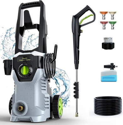 #ad Power Washer with Foam Cannon High Pressure Washer for Cars Fences Patios $139.99