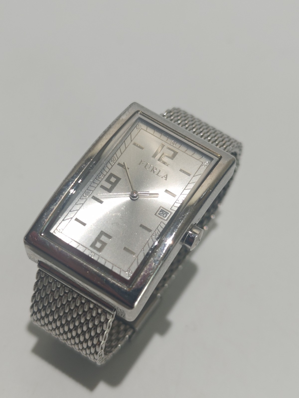 Furla Women's Silver Rectangular Analog Watch w/ … - image 5