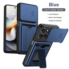 For Motorola Edge 60 Pro, Phone Case Hybrid KickStand Card Slot Camera Cover