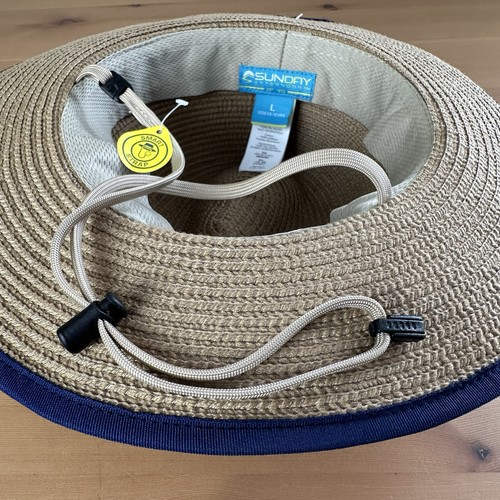 SUNDAY Afternoons Sun Hat Kids Large (6-12 YR) Banded Adjustable Fedora Nautical - Picture 10 of 14