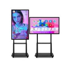 49" Smart Board, Electronic Interactive Smartboard for Classroom, Screen Mirr...