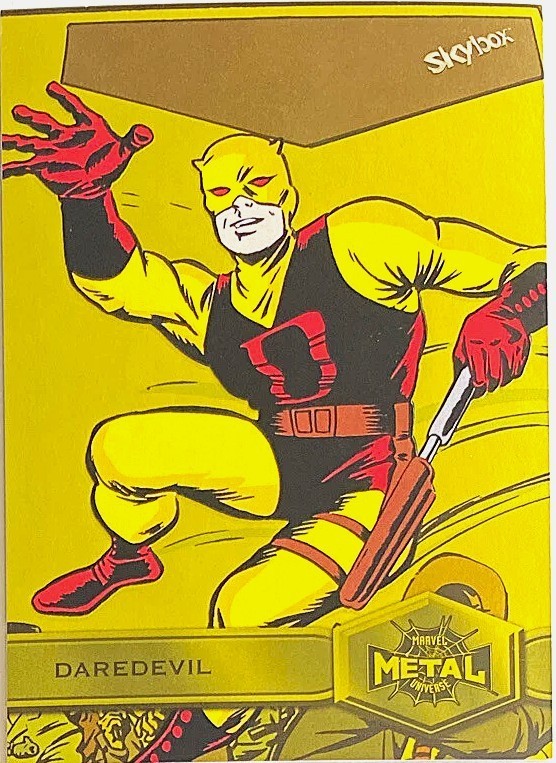 2021 SKYBOX SPIDER-MAN MARVEL METAL UNIVERSE YELLOW FX # 121 DAREDEVIL