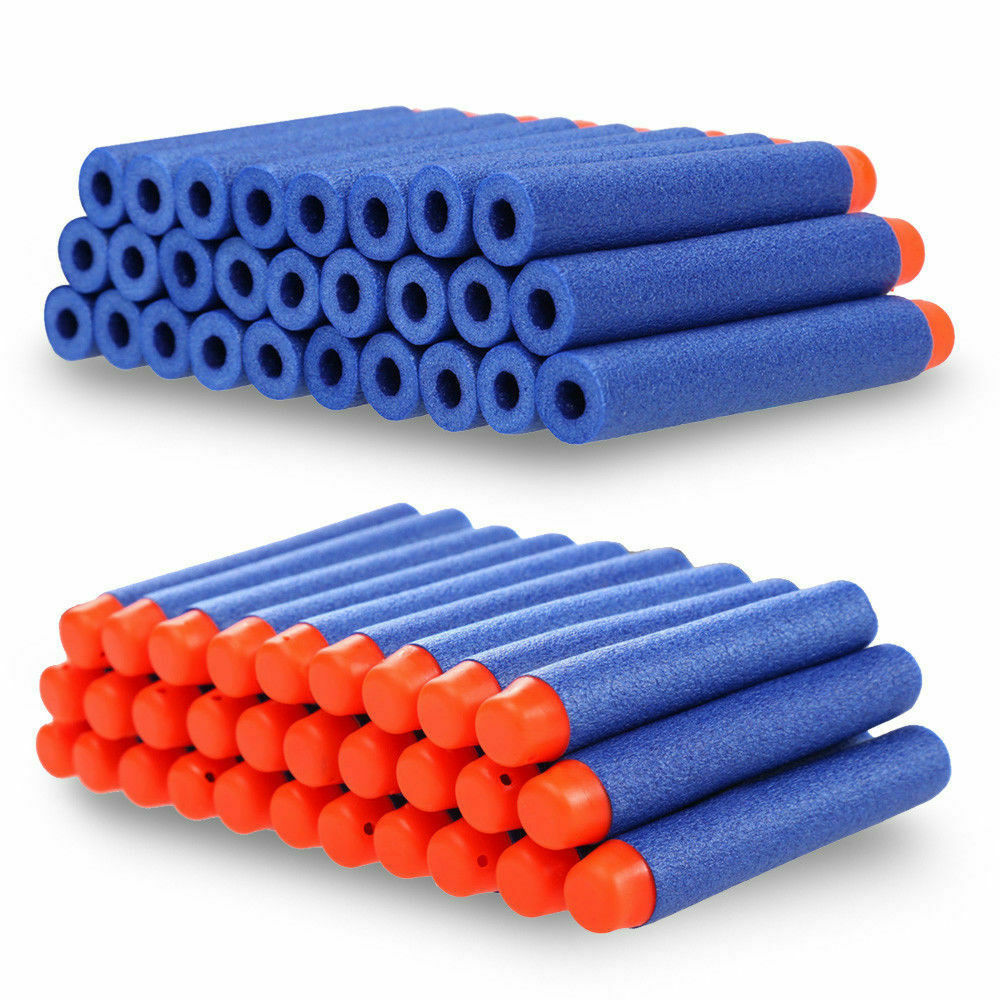 60 Stück Nerf Dart Nachfüllkugeln - 7,2 Cm Schaumstoff, Blau, Für N-Strike Elite Serie
