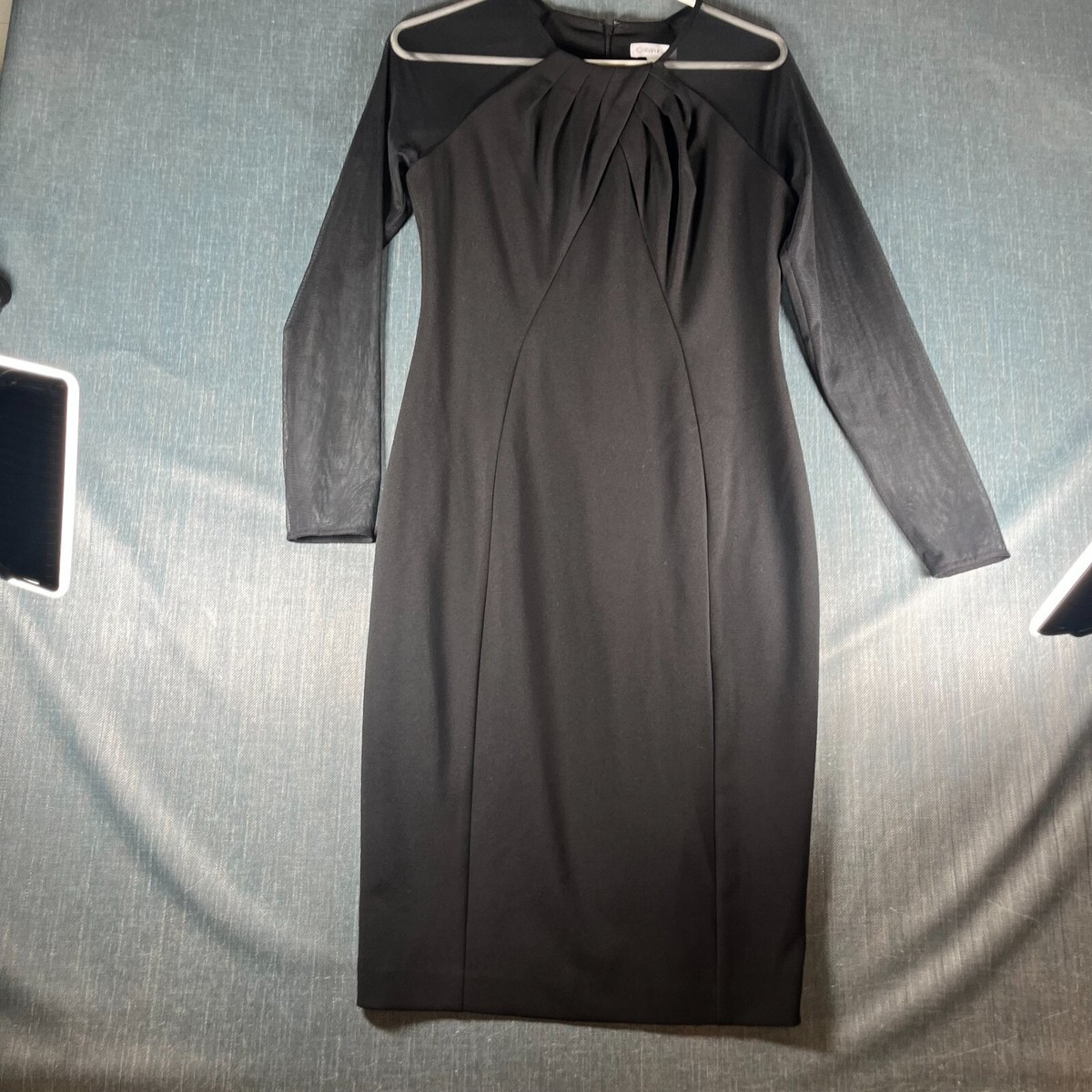 sachin and babi light blue dress Calvin Klein Cape Sleeve Shift … curated on LTK main image 0