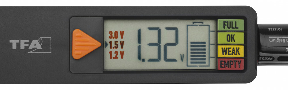 Thumbnail - Profi Batterietester Tfa 98.1126.01 Batterycheck Für Batterien Akkus