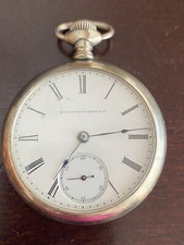 VINTAGE 18 SIZE ELGIN POCKET WATCH, GR. 73, MODEL 5, KEEPING TIME, YEAR 1887