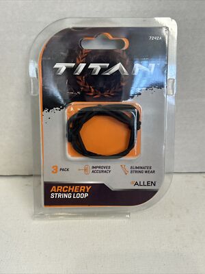 Titan Allen Company Archery String Loop 3 Pack Improves Accuracy Eliminates Wear