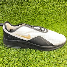 nike air max motion 2 men's sneakers black white gold
