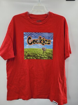 COOKIES Half - Baked KEEP OFF THE GRASS T-Shirt RED 2XL XXL 2 X