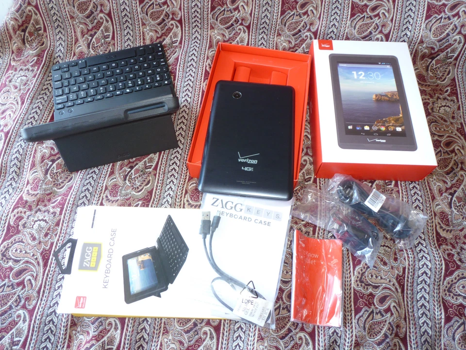 Verizon Ellipsis 7 Tablet and ZAGG Keyboard case Bundle BRAND NEW never used - Image 4 of 4