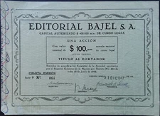 EDITORIAL BAJEL SA Argentina in $