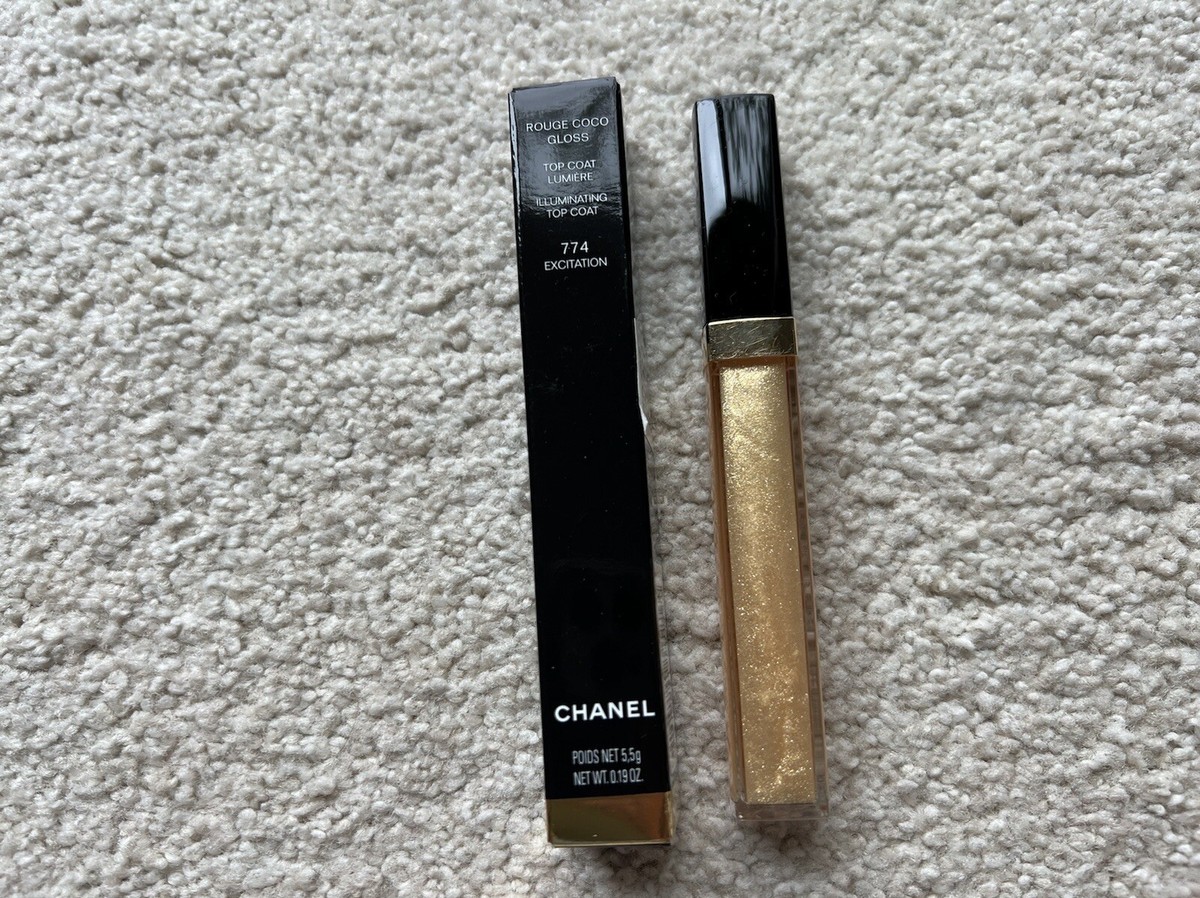 Chanel Rouge Coco Gel Gloss Brilliant 774 Excitation Gold Lip