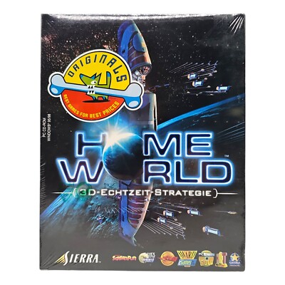 Homeworld PC Big Box Spiel Deutsch Game Sierra 1999 3D Strategie Neu Sealed