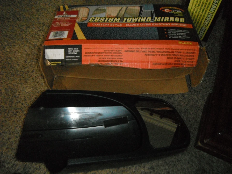Custom Towing Mirrors Slide Over 92-98/99  Chevy/GMC  2 CIPA USED Easy On & Off - Image 3 of 4