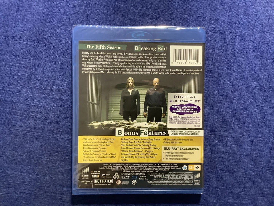 BREAKING BAD: THE FIFTH SEASON (BLU RAY) Brand New Sealed Region Free - Image 2 of 2