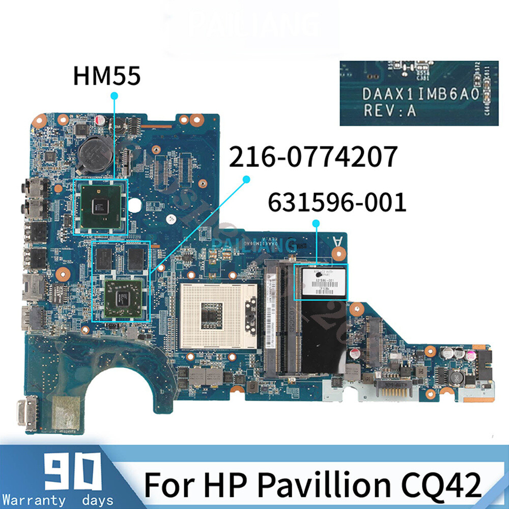 631596-001 For HP Pavillion CQ42 G42 G62 CQ62 Intel 631596-001 For HP Pavillion CQ42 G42 G62 CQ62 Intel