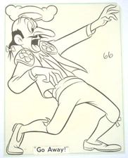 actually WALT DISNEY FERDINAND THE BULL ORIGINAL Production cel INK BOOK DRAWING