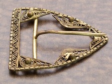 Antique Gold Tone Filigree Belt Adornment