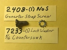 Harley 2408 (1) NOS Screw Generator Strap 5/16-18 N.C.X 13/16 Oval Head 1930-57