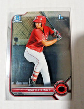 2022 1st Bowman Chrome Braylin Minier #BCP-93 Cincinnati Reds