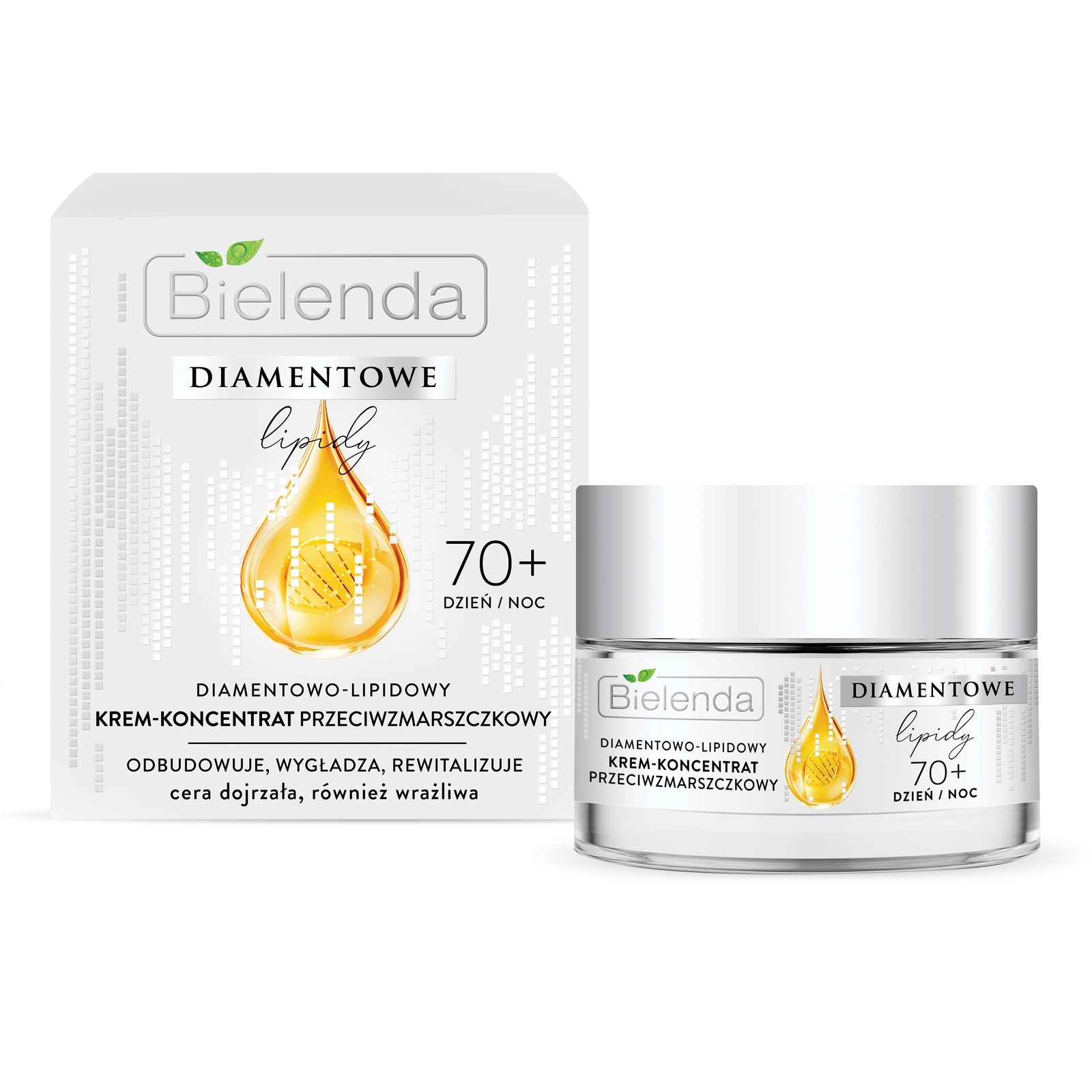 Bielenda Diamond Lipids Anti Wrinkle Revitalizing Rebuilding Cream 70+ 50ml