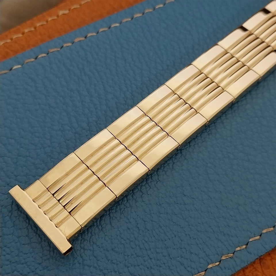 Vintage 19mm 18mm 16mm Gold-Fill 1950s Gemex Mainline Classic Unused Watch Band - Image 4 of 4