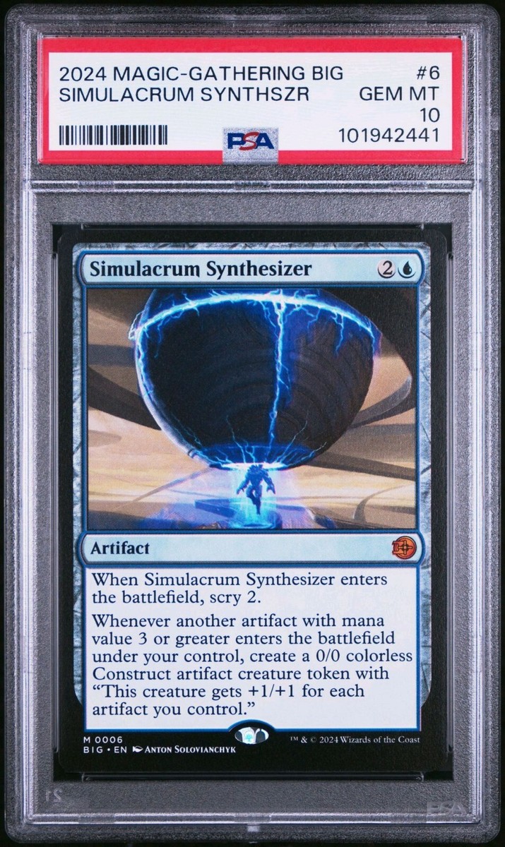 MTG BIG Simulacrum Synthesizer #6 PSA 10 Pop 1 | eBay