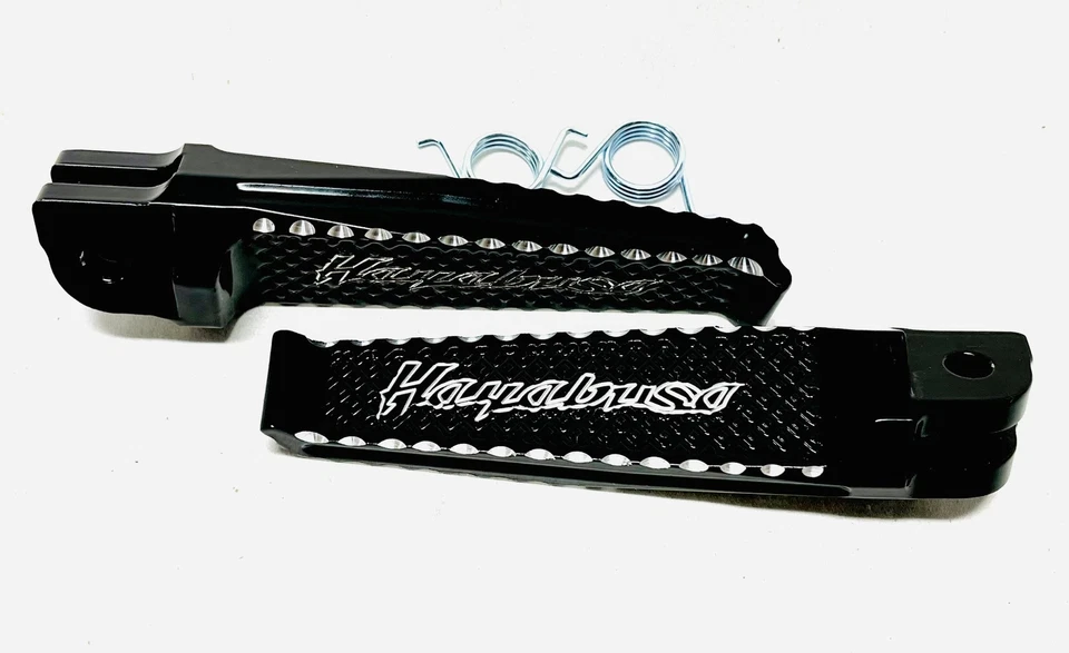 HAYABUSA ESTRIBERAS DELANTERAS GRABADAS CORTE DIAMANTE NEGRO 1999-2007 SUZUKI HAYABUSA Foto 3 de 4