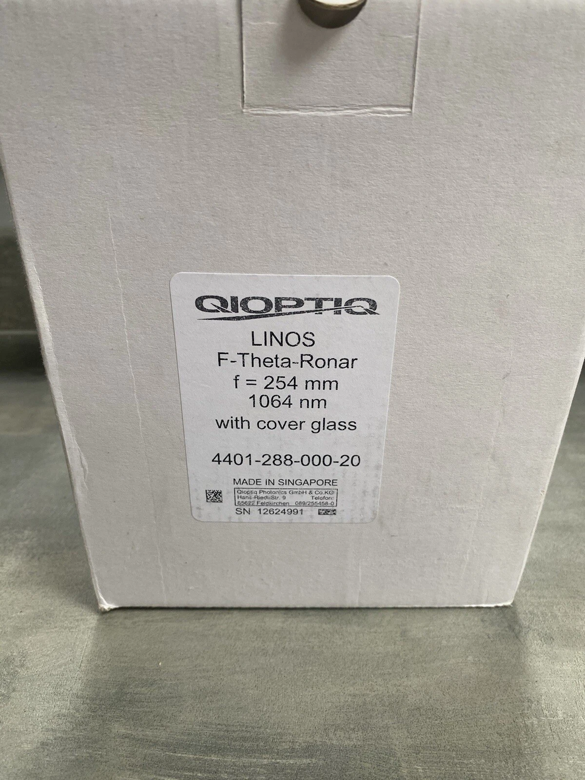 Qioptiq LINOS Theta Ronar 254mm 1064nm Lens 4401-288-000-20 Brand New VAT Inc 2