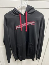 Polaris Black Men's Vapor RZR Hoodie Lightweight Quick-Drying Pullover Medium