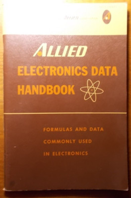Allied Electronics Data Handbook Formulas PB 1964 Fourth Edition 6''X9'' 88 PGS