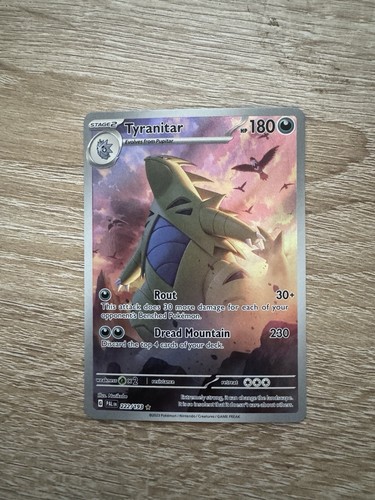 Pokemon Tyranitar 222/193 Card - Paldea Evolved Illustration Rare Alternate Art