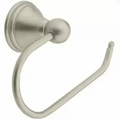 Moen DN8408BN Preston Single Post Toilet Paper Holder - Brushed Nickel