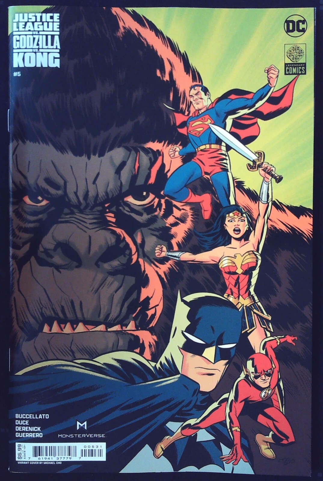 JUSTICE LEAGUE VS. GODZILLA VS. KONG (2023) #5 - Cho Variant - New Bagged