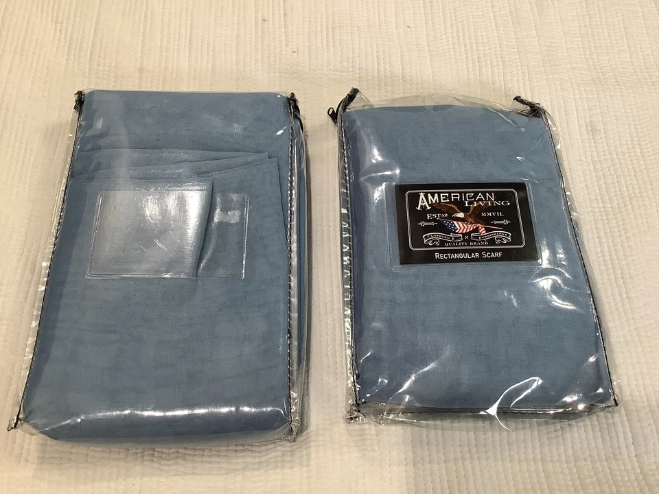 Cachecol transparente Ralph Lauren American Living 2 cambraia drapeado 52x216 novo - Imagem 2 de 4