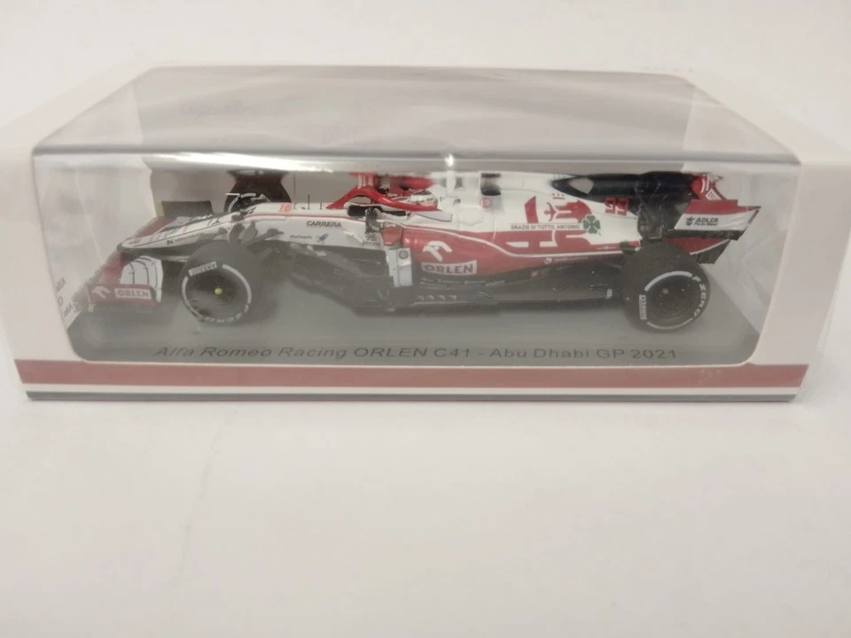 Spark Alfa Romeo Orlen C41 #99 Antonio Giovinazzi Abu Dhabi GP 2021 1/43 S7857 - Immagine 2 di 3