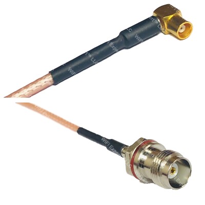 RG316 MCX FEMALE ANGLE to TNC Female Small Bulk RF Cable Rapid-SHIP LOT