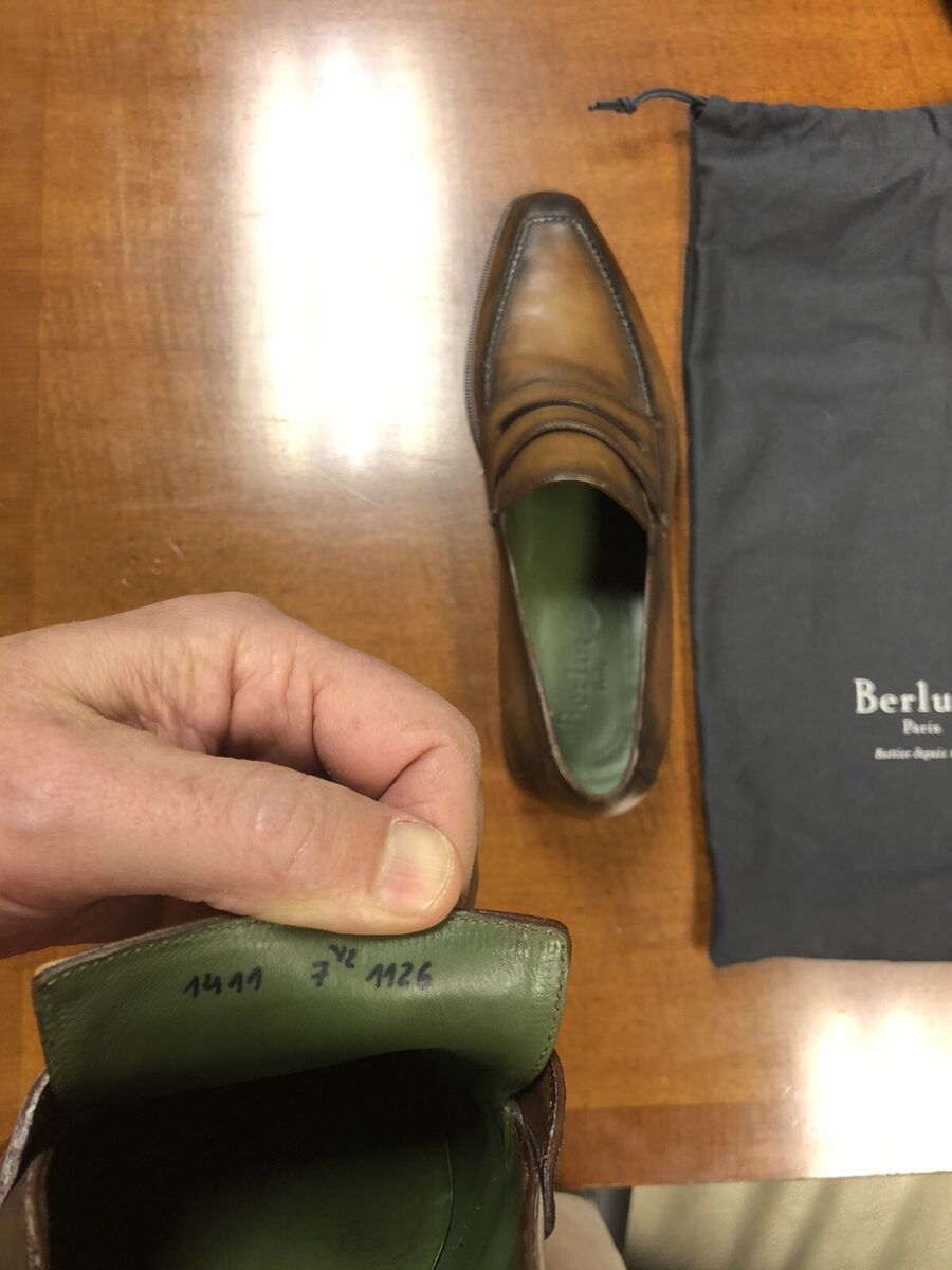 BERLUTI ANDY LOAFER 7.5 D TAN w/ Original Shoe Trees. Retail BERLUTI ANDY LOAFER 7.5 D TAN w/ Original Shoe Trees. Retail