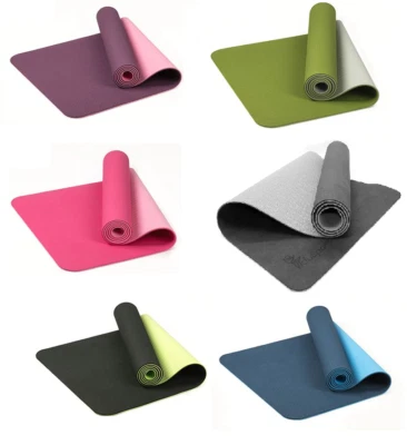 FIDUSPORT Gymnastikmatte Yogamatte Fitnessmatte Sportmatte Yoga Pilates Matte 183x61cm TPE