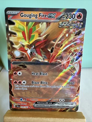 Gouging Fire ex 038/162 Sv05: Temporal Forces Holo Pokemon TCG Near Mint 2024