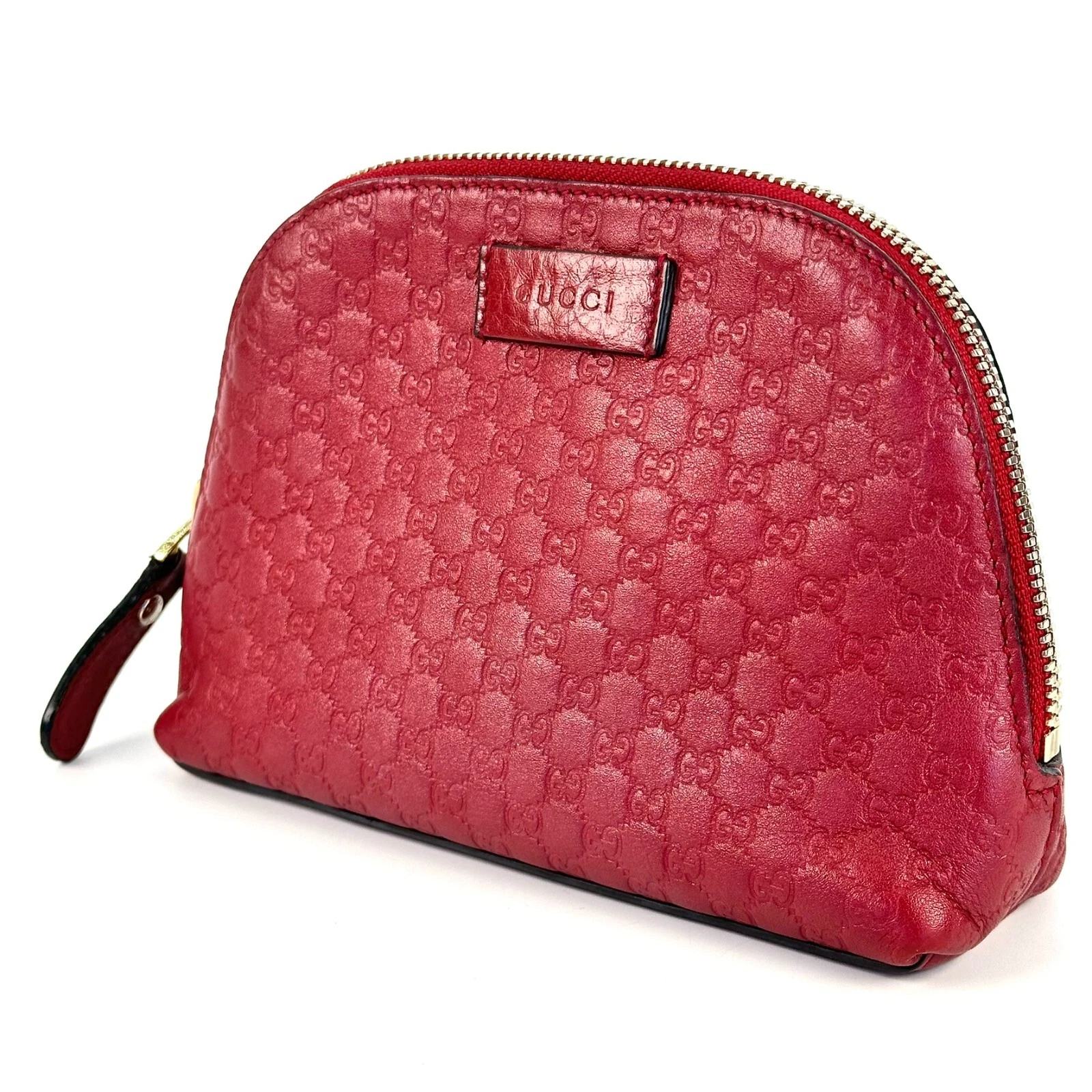 sac à main gucci microgucci sima pochette cuir rouge #197