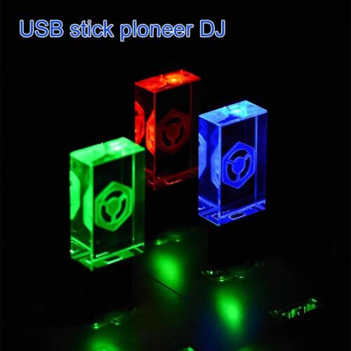 CUSTOM PIONEER DJ PREMIUM BLACK CRYSTAL USB 2.0 MEMORY STICK PENDRIVE - Picture 1 of 8