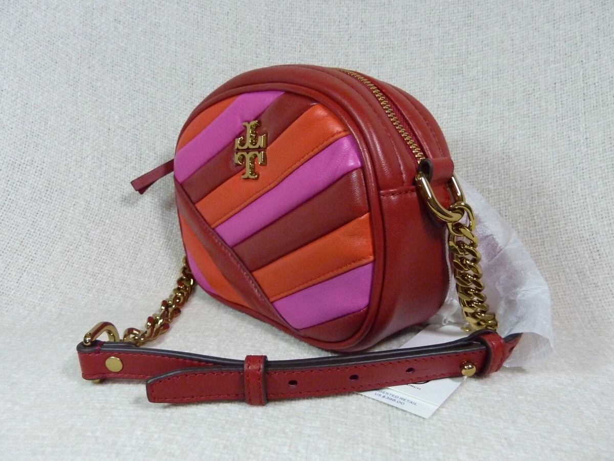 Tory burch kira chevron color block small camera bag hot sale
